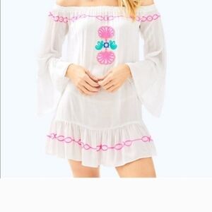 NWT Lilly Pulitzer Nemi cover-up resort white